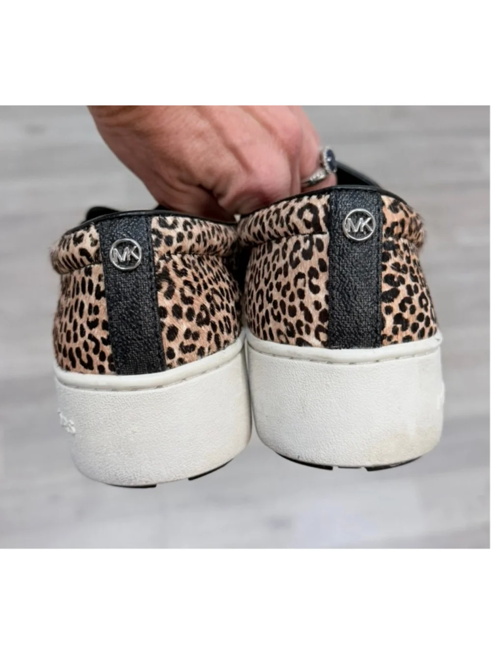 Michael Kors Trent Slip On Sneaker in Leopard Sz 8!